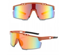 Stylion Sportiniai akiniai nuo saulės su Uv400 filtru, oranžiniai veidrodiniai