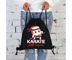 Stylovegifts Juodas KURIŠINĖS KREPŠELIS Vaikams Batams Treniruotės Mokykliniam karatė vaikui VARDAS