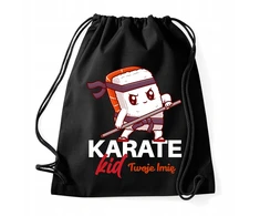 Stylovegifts Juodas KURIŠINĖS KREPŠELIS Vaikams Batams Treniruotės Mokykliniam karatė vaikui VARDAS