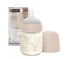Suavinex Anti-colic stiklinis buteliukas SX Pro 120 ml laisvas srautas 0m+