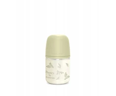 SUAVINEX SX PRO POETRY - 1x stiklinis maitinimo buteliukas, žalias, 120ml, 0m+