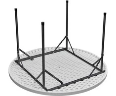 Sudedamas stalas 120x74cm baltas