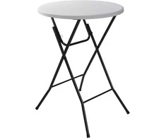 Sudedamas stalas 80x80x110cm baltas