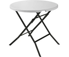 Sudedamas stalas 80x80x74cm baltas
