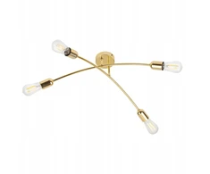 Sufitowa lampa do salonu Helix 4688 TK Lighting rustykalna metalo sp. auksinė