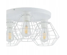 Sufitowa potrójna lampa loftowa Diamond 6214 TK Lighting druciana balta