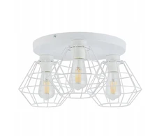 Sufitowa potrójna lampa loftowa Diamond 6214 TK Lighting druciana balta