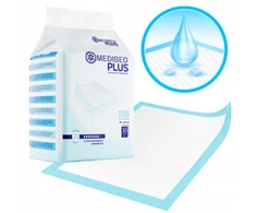 Sugeriantys įklotai vienkartiniai MEDIBED PLUS 90X60 STRONG PREMIUM 960ml 30 vnt.