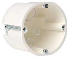 Sujungiama dėžutė į gip. kartoną Liregus, 70x70x46,3mm, 850 °C, IP20, su varžt, žalios sp.