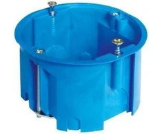 Sujungiama instaliacinė dėžutė į gipso kartoną 68x38,5mm, 960 °C, IP20, mėlynos sp.