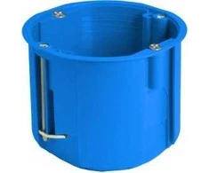 Sujungiama pagilinta dėžutė į gipso kartoną 68x58,5mm, 960 °C, IP20, mėlynos sp.