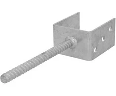 U tipo tvirtinimo pagrindas su inkaru Suki.International 81x100x60x200x5.0mm karštai cinkuotas
