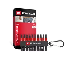 Sukimo antgalių rinkinys EINHELL, PZ1/PZ2/T15/T20/T25/T30/H4/H5, smūginiai, su karabinu, 10 vnt.