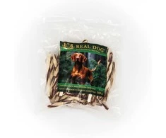 Real Dog SNACKS Sukti antienos ir menkės sumuštiniai 500g