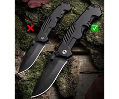 SULANKSTAMAS TAKTINIS MEDŽIOKLĖS PEILIS SURVIVAL LAUKE SHARP FINKA CAMPING PLIENAS