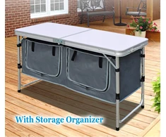 Sulankstoma kempingo spintelė 120 cm – „Premium Mobile Tourist Kitchen“.