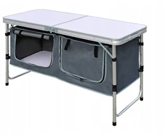 Sulankstoma kempingo spintelė 120 cm – „Premium Mobile Tourist Kitchen“.