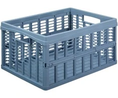 Sulankstoma plastikinė dėžė L NHG 48x35x23.7cm mėlyna