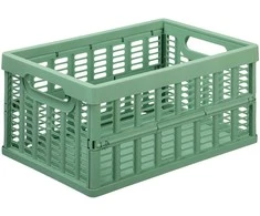 Sulankstoma plastikinė dėžė M NHG 35.5x24.2x16.3cm žalia