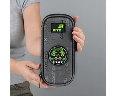 Sulankstomas mokyklinis pieštukų dėklas berniukams, pilkas Game Play Kite