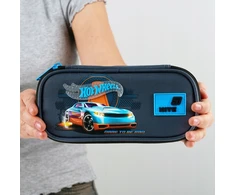 Sulankstomas pieštukų dėklas berniukams, mokyklinis mėlynas Hot Wheels Kite