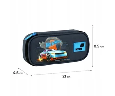 Sulankstomas pieštukų dėklas berniukams, mokyklinis mėlynas Hot Wheels Kite