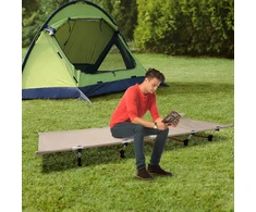 SUlenkiama TURISTINĖ LOVA 190*65cm KEMPINGO KĖDĖ 150KG Ypatingai lengva apkrova
