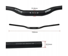 SUlenkta DVIRAČIO RANKA DVIRAČIO JUODAM ALUMINIO WAKE 720mm / 31,8mm