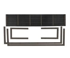 Suolas 143x28.5x42cm juodas/rudas