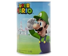 SUPER MARIO. Didelė METALOWA SKARBONKA. NIEOTWIERANA
