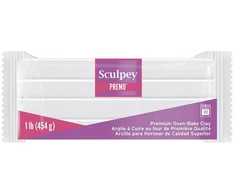 SUPER SCULPEY SCULPING CAY Premo Baltas 454g