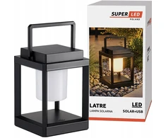 Superled Led Sodo Šviestuvas Saulės/usb Įkraunamas, Atsparus Vandeniui