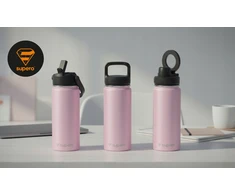 Supero Terminis dviračio butelis su rankena 500 ml metalinis dviračio butelis