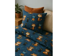 Patalynės komplektas Supreme Style Patalynė CATS MISKITS katės katės 140x200 100% medvilnė PRODUCT PL