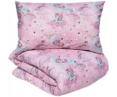 Supreme Style Patalynė jednorożec kucyki koniki pony rožinė 100x135 bawełniana do łóżeczka