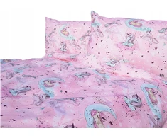 Supreme Style Patalynė jednorożec kucyki koniki pony rožinė 100x135 bawełniana do łóżeczka