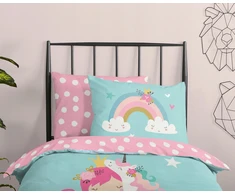 Supreme Style Patalynė princesė jednorożec konik tęcza 135x200 bawełniana dla dziecka