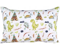 Patalynės komplektas Supreme Style Užvalkalas dla dziecka dinozaury Indianie żółwik 50x60 bawełniana do spania