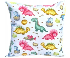Supreme Style Užvalkalas dla dziecka dinusie dinozaury 40x40 kolorowe przedszkola medvilnė