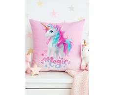 Supreme Style Užvalkalas Unicorn 40x40 jednorożec rožinė magic dla dziecka