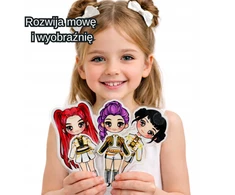 Šventinė dovana kelionės smagi K-pop edukacinė Velcro knyga