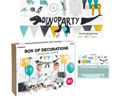 Party Deco Šventinių papuošimų komplektas PartyDeco įvairūs reikmenys Dinosaurs