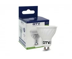 LED lemputė, A-G, SMD 2835, 4000K, GU10, 7,0W, AC180-250V, 50-60Hz, 120°, 550lm, 61mA