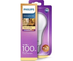 Šviesos diodų lemputė PHILIPS, 13 W, A60, E27, 1521 lm, 2200-2700K, dimeriuojama