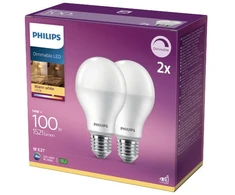 Šviesos diodų lemputė PHILIPS 13W (=100W) E27 A60 2700K 1521 lm 2vnt