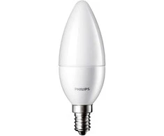 Šviesos diodų lemputė PHILIPS, 5,5 W, E14, B35, 2700K, atitinka 40 W, matinė