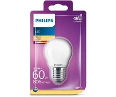 Šviesos diodų lemputė PHILIPS, E27, 6,5 W, atitinka 60 W, 2700 K, 806 lm, nedimeriuojama