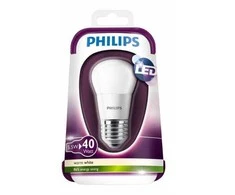 Šviesos diodų lemputė PHILIPS, P45, 5,5 W, E27, 470 lm, 2700K, atitinka 40 W
