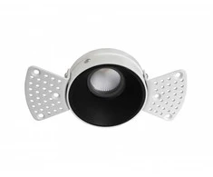 Bikuvalt 12W LED užglaistomas šviestuvas ALEA, juodas, 3000K, 3914-111B-3-S-38