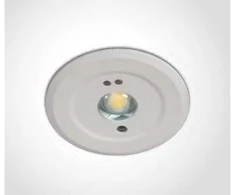 Bikuvalt 1,5W LED įleidžiamas avarinis šviestuvas, baltas, avariniu režimu gali veikti iki 3h, 89002B